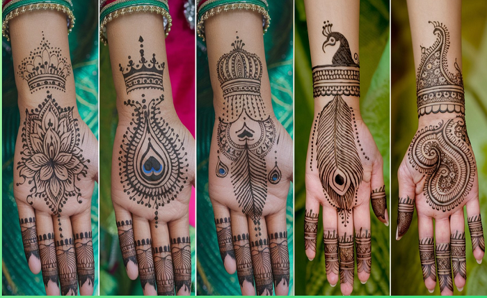 instagram stylish royal front hand mehndi design